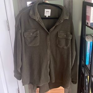 Aerie waffle knit shirt